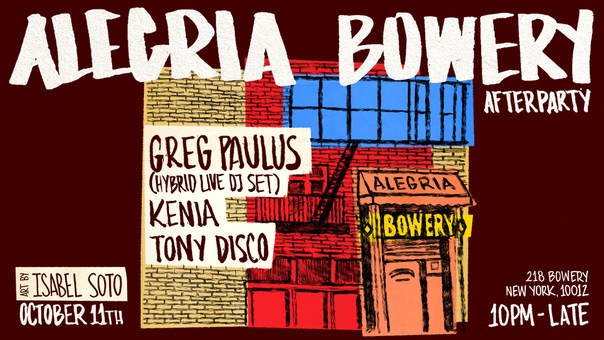 Alegria Bowery Afterparty