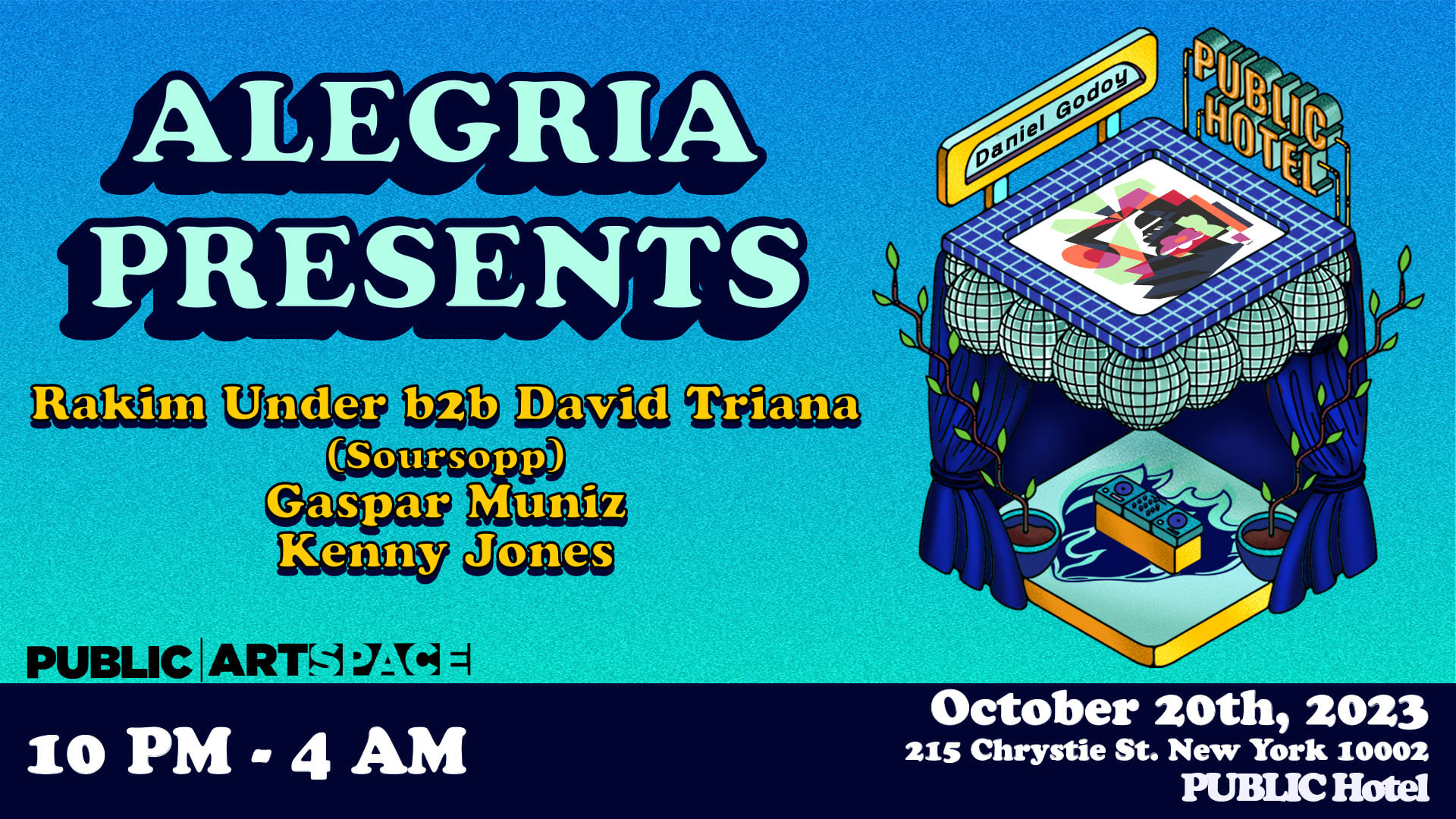 Alegria Presents Soursopp In Public Hotel
