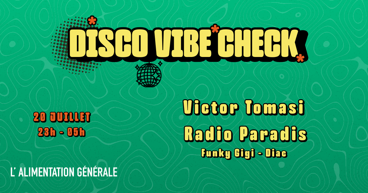 Disco Vibe Check - Victor Tomasi & Radio Paradis