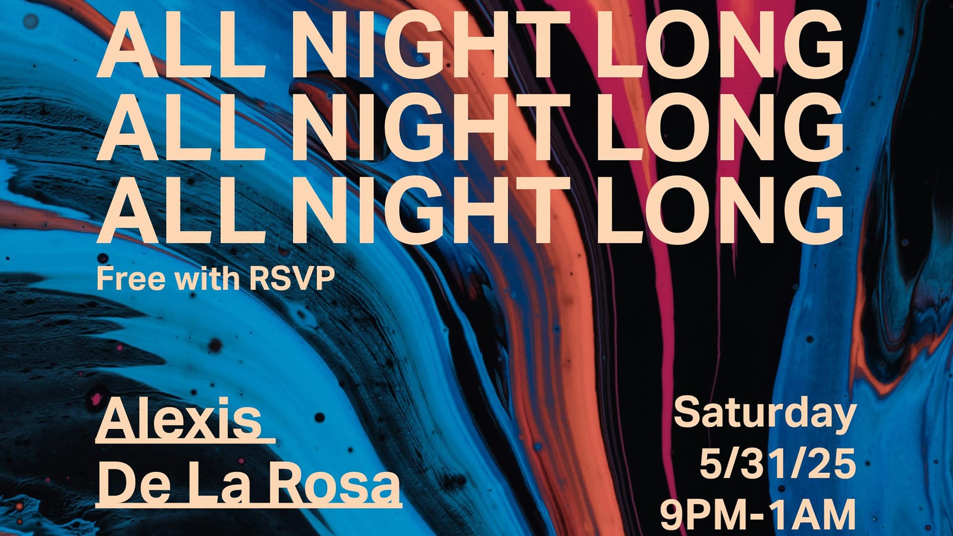 Alexis De La Rosa — All Night Long