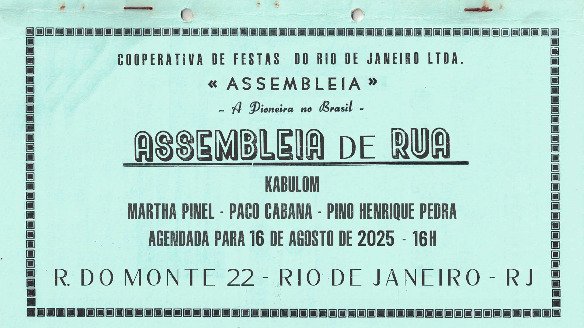 Assembleia De Rua