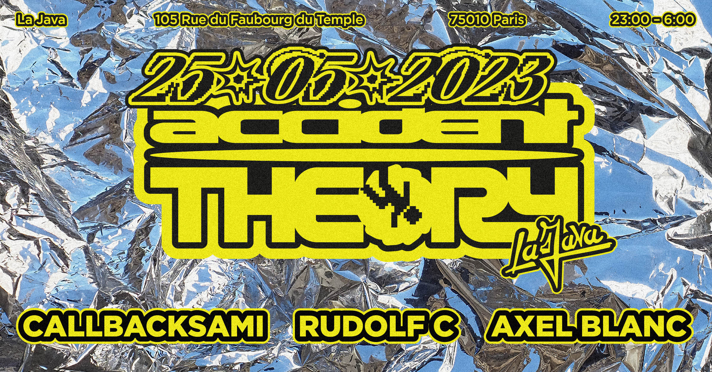 Accident Theory : Rudolf C / Axel Blanc / Callbacksami