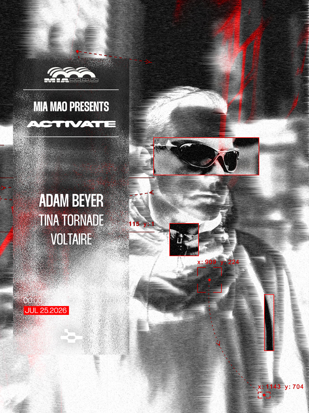Adam Beyer, Tina Tornade, Voltaire [Activate] Mia Mao, Paris