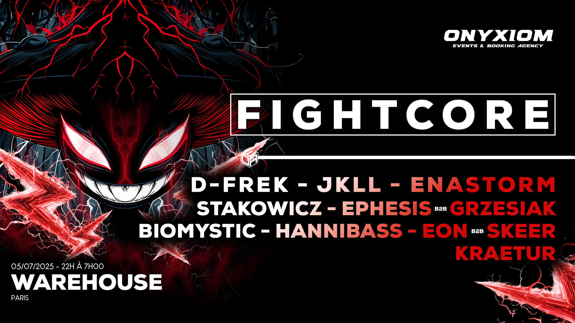 Onyxiom - Fightcore W/ D-Frek, Jkll, Hannibass, Biomystic &+