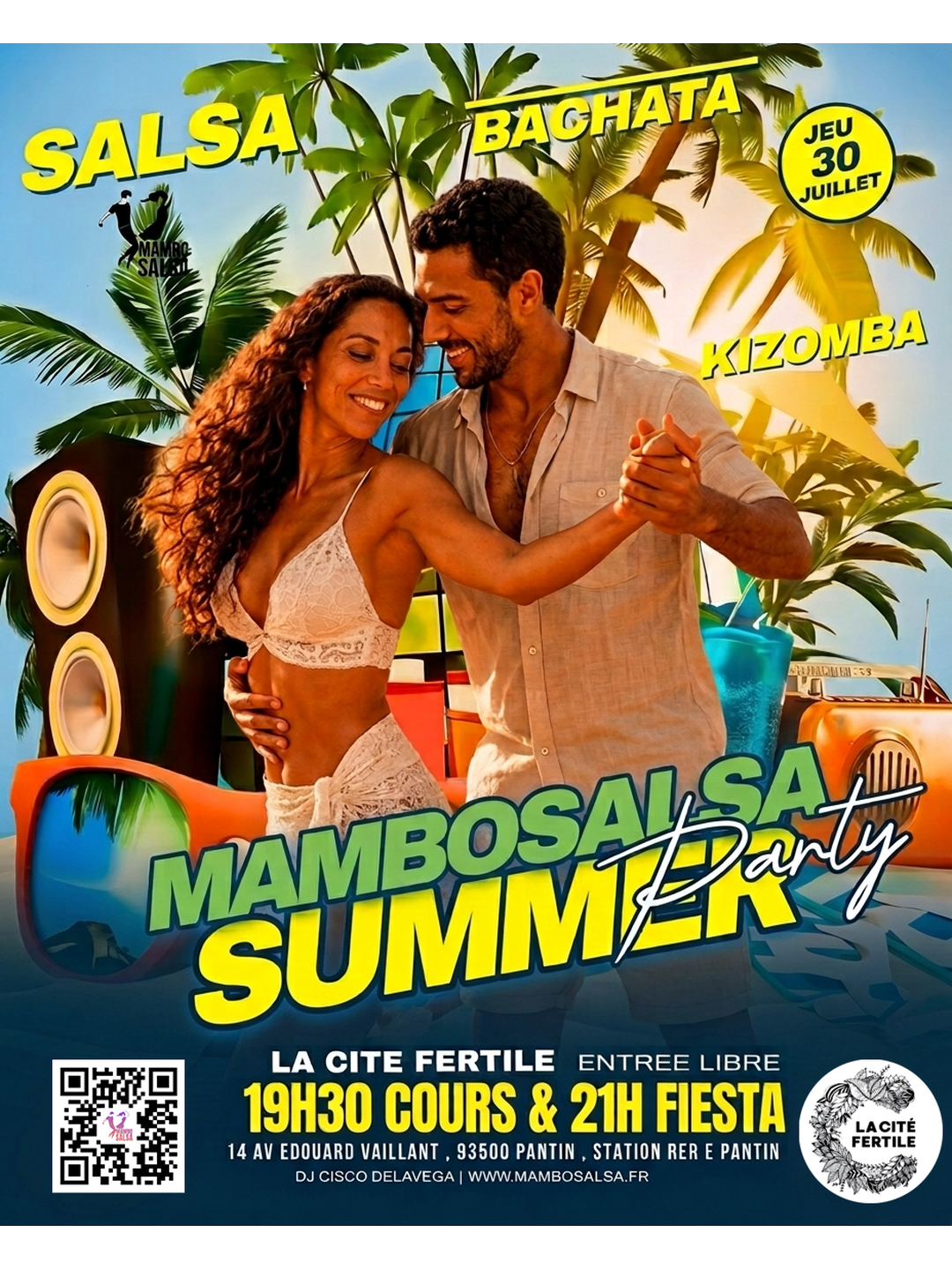 Summer Party - Mambo Salsa À La Cité Fertile !