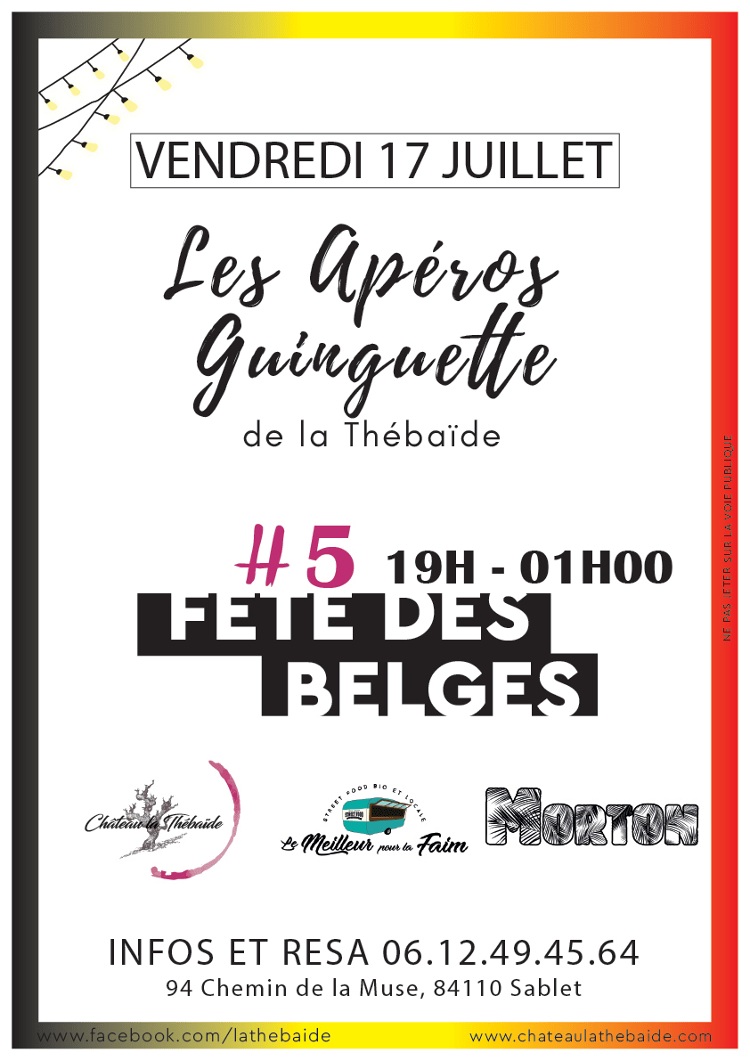 Les Apéros Guinguette By La Thébaïde - Fêtes Des Belges