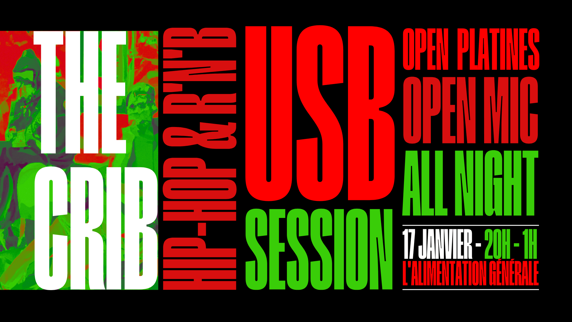 The Crib #3 -  Usb Session : Open Stage @ Alg