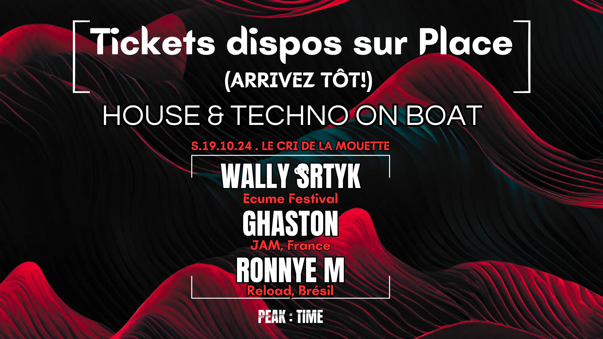 House & Techno On Boat: Wally Stryk, Ghaston, Ronnye M