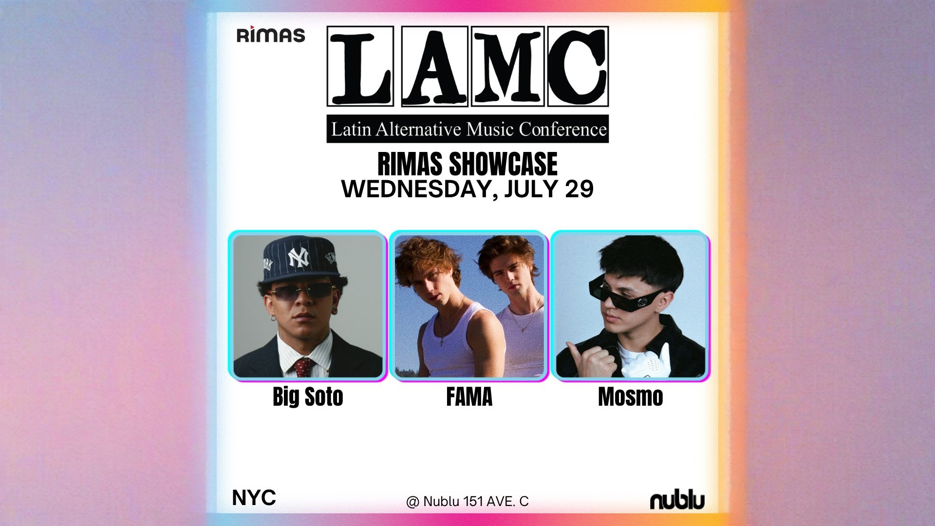 Lamc - Rimas Showcase -Latin Alternative Music Conference