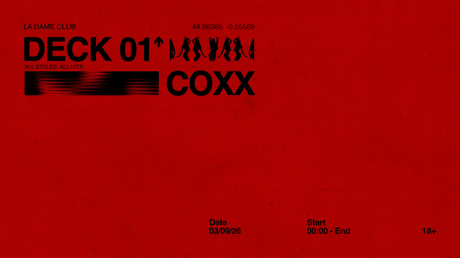 La Dame // Jeu 03 Sept // Coxx