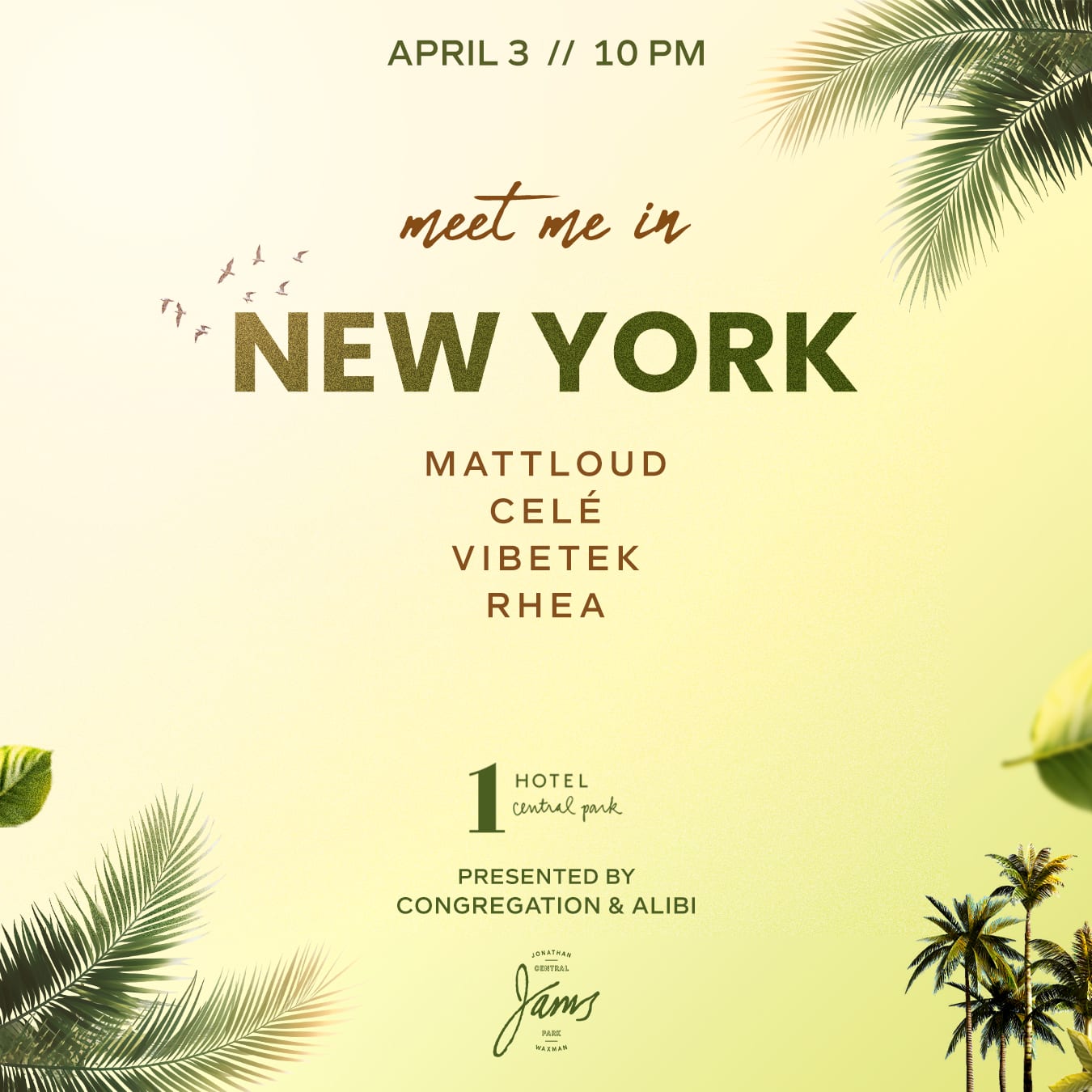 1 Hotel Central Park Presents: Meet Me In New York