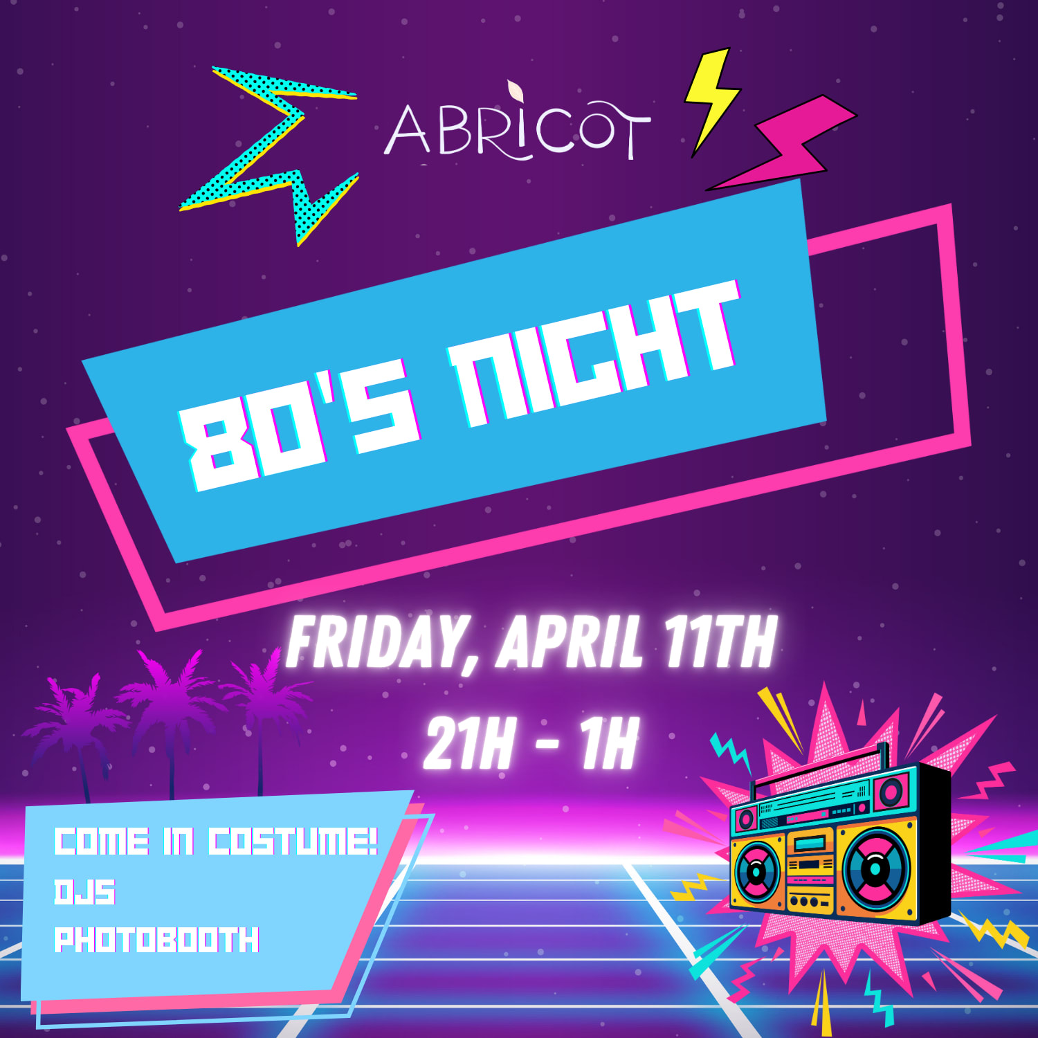 80's Night At Abricot
