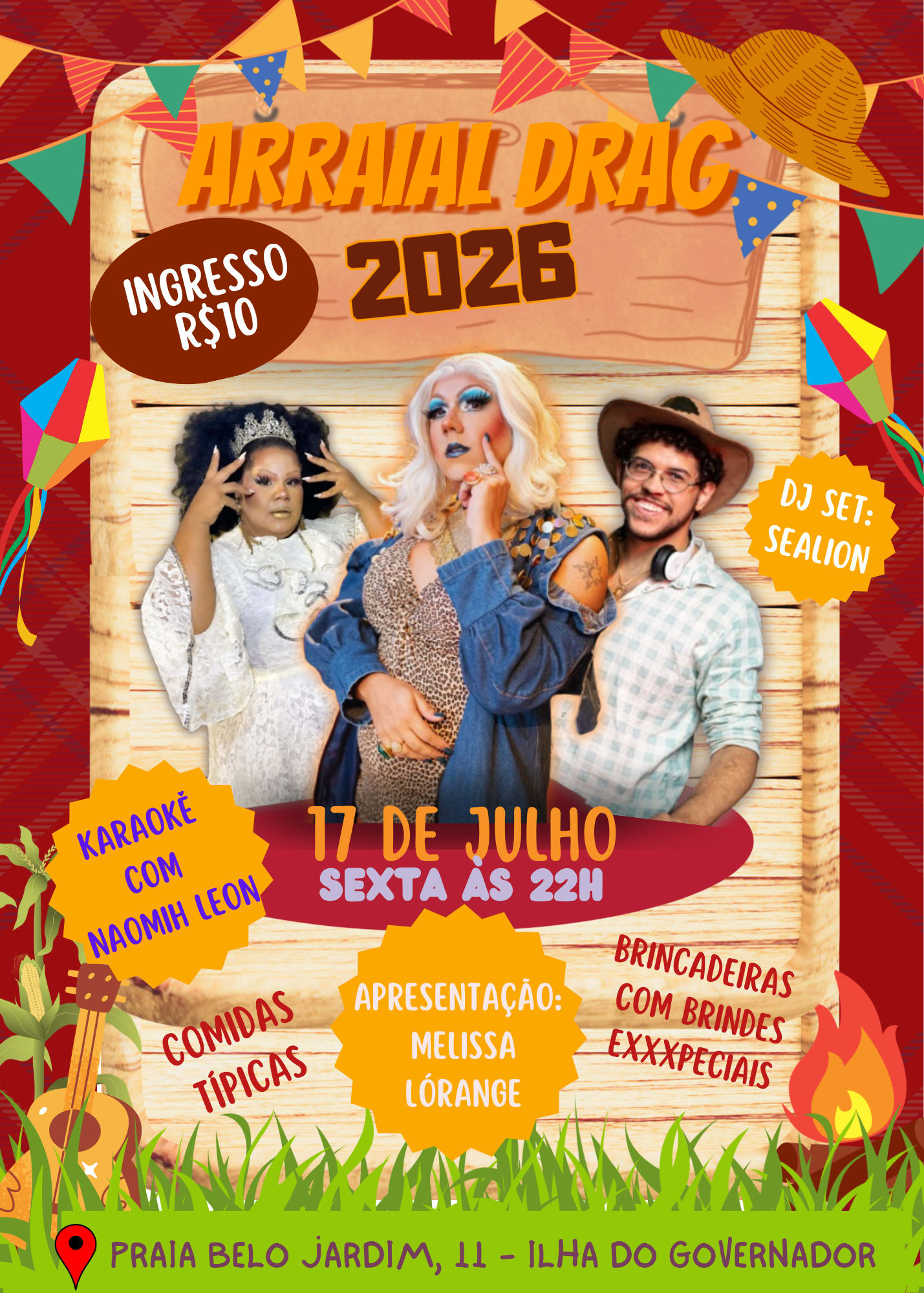 Arraial Drag Com Melissa L'orange