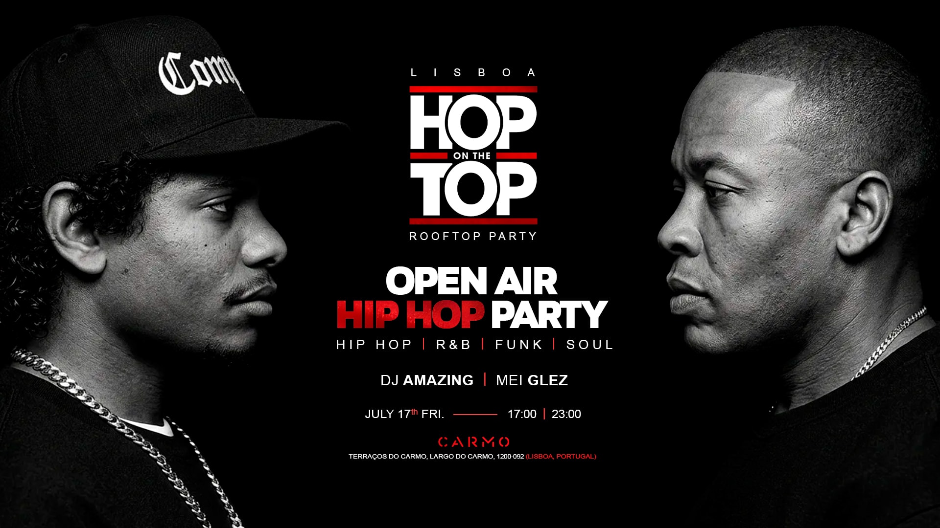 Hop On The Top Lisboa Open Air - Hip Hop / R&B / Funk / Soul