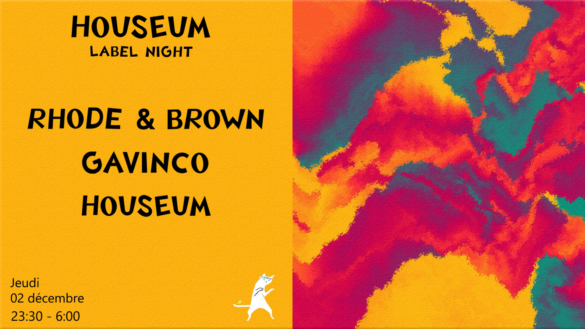 Houseum Label Night: Rhode & Brown, Gavinco, Houseum