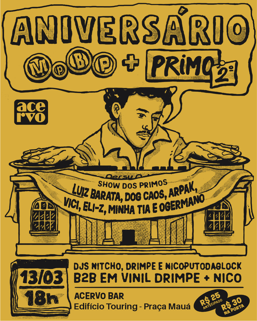 Acervo Apresenta: Aniversário Mpbp + Primo 2 Grau