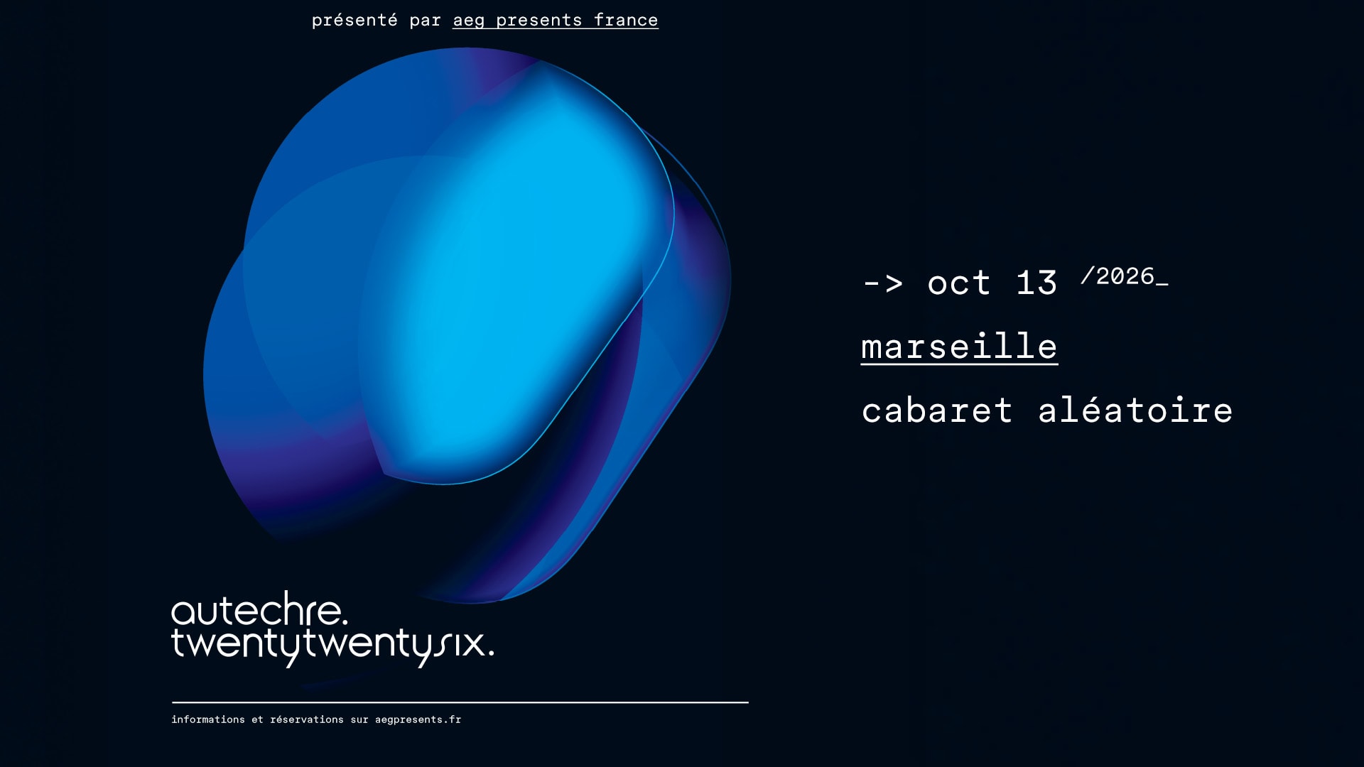 13/10 | Autechre @ Cabaret Aléatoire