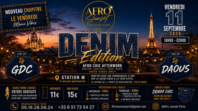 Afro Sunset - Denim Editon