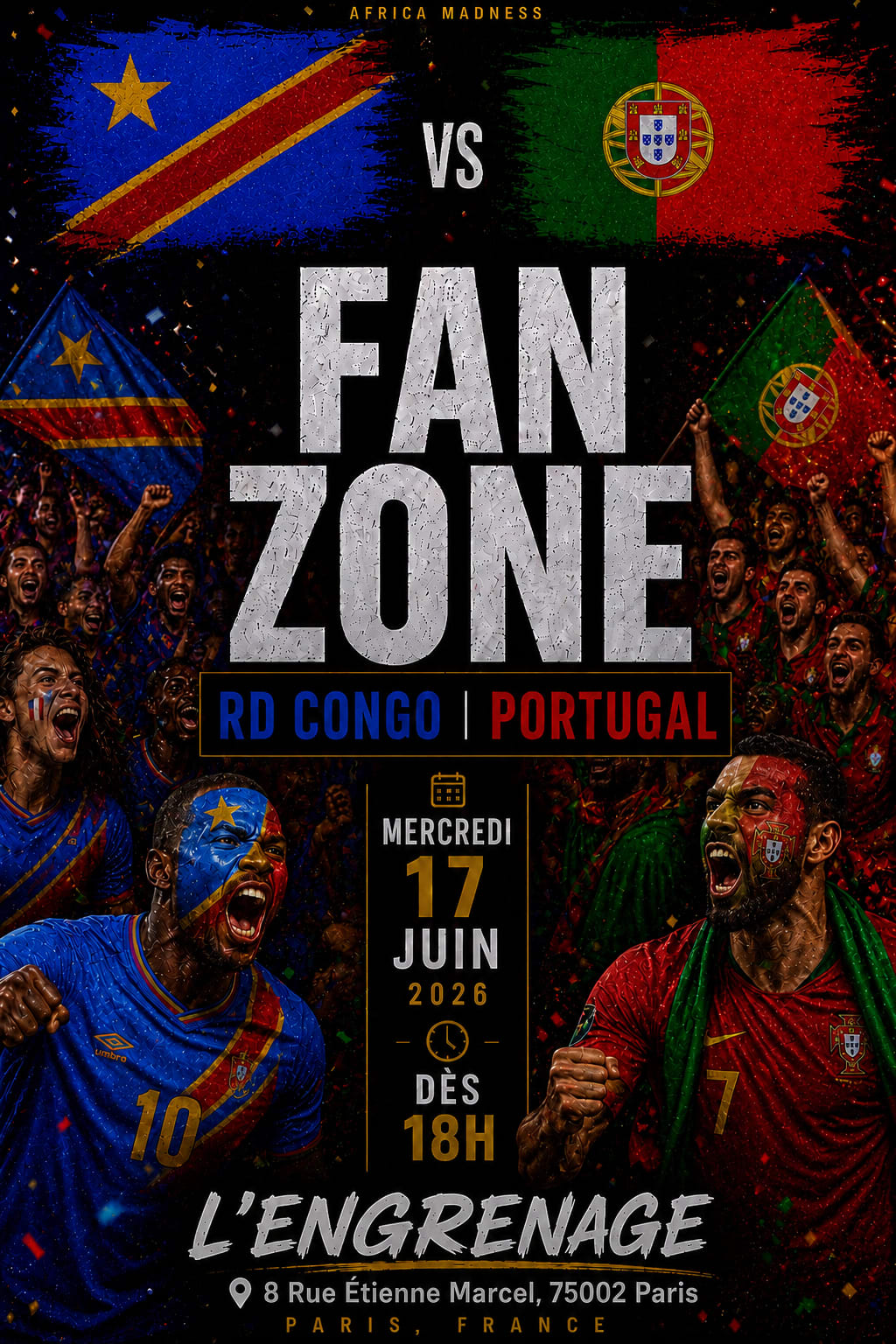 Watch & After Party - Rd Congo Vs Portugal.