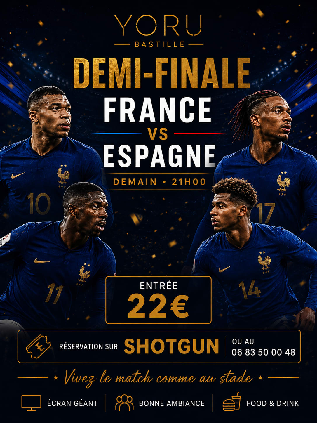 Demie Finale Coupe Du Monde France-Espagne