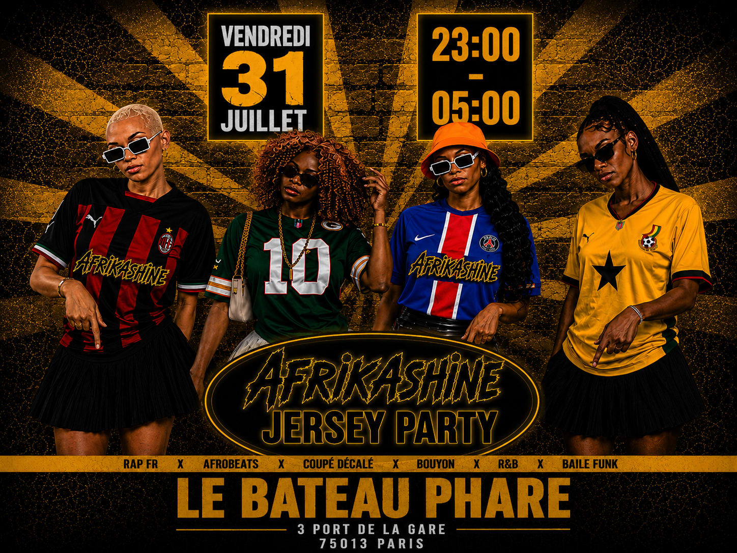 Afrikashine : Jersey Party Edition
