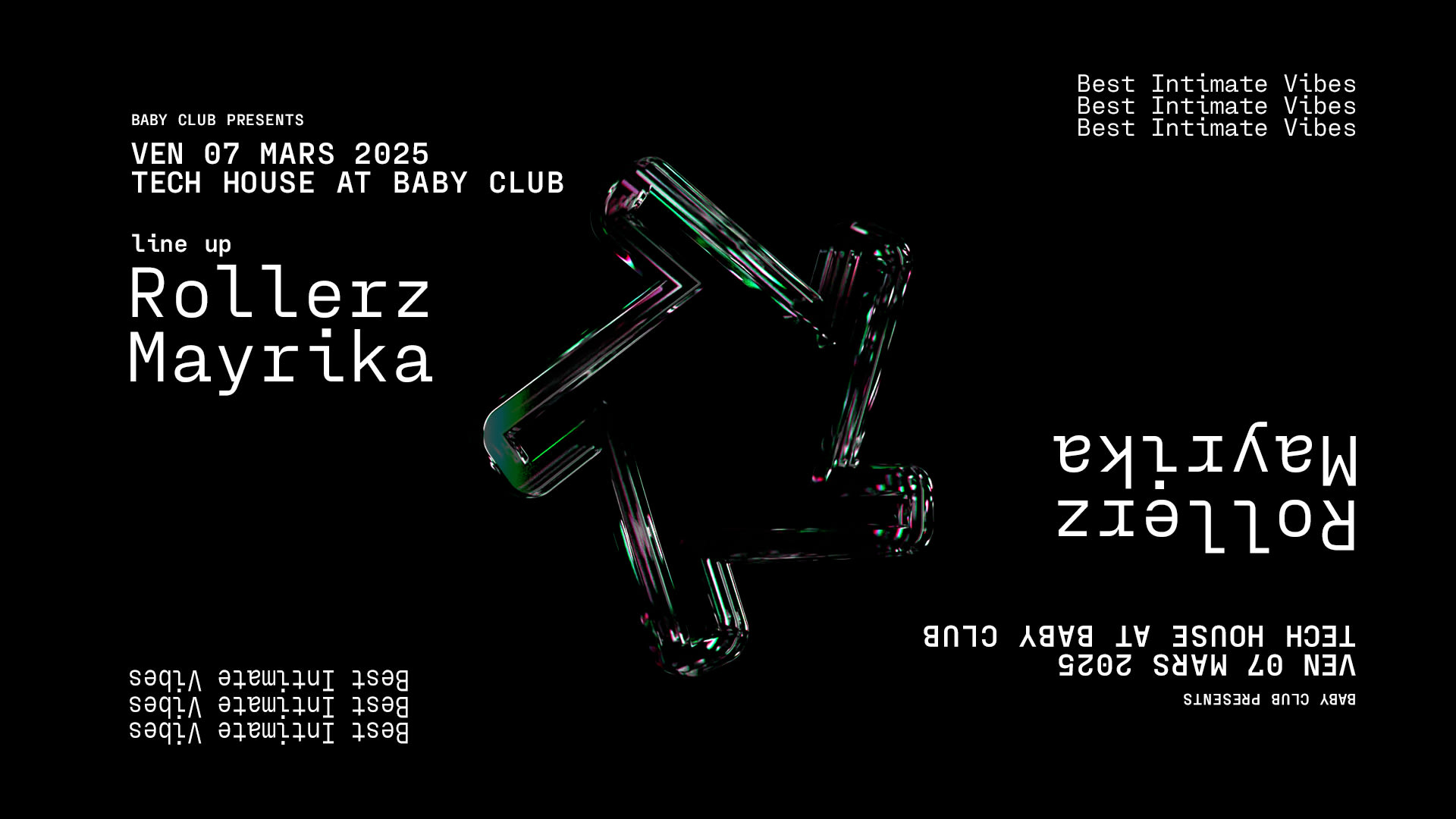 Tech House At Baby Club : Rollerz + Mayrika
