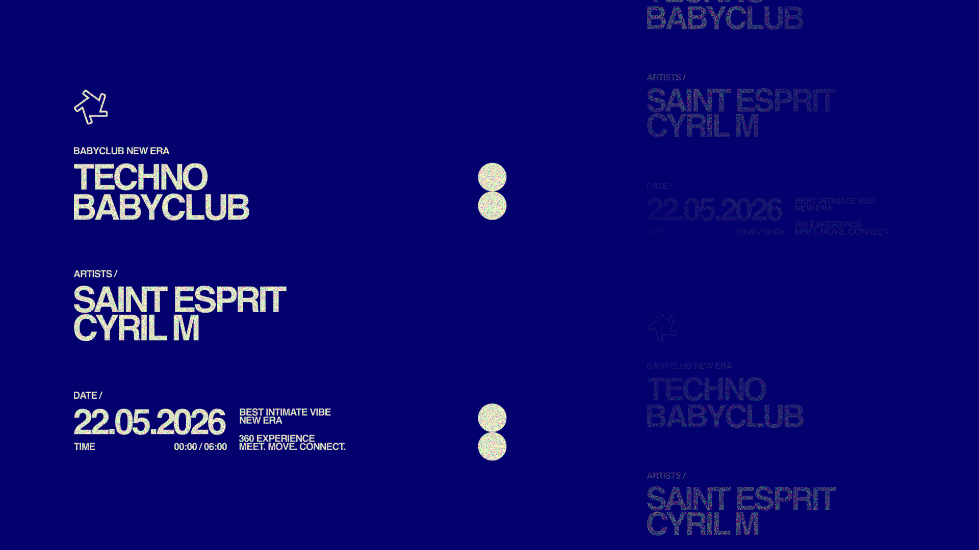 Techno At Baby Club : Saint Esprit + Cyril M