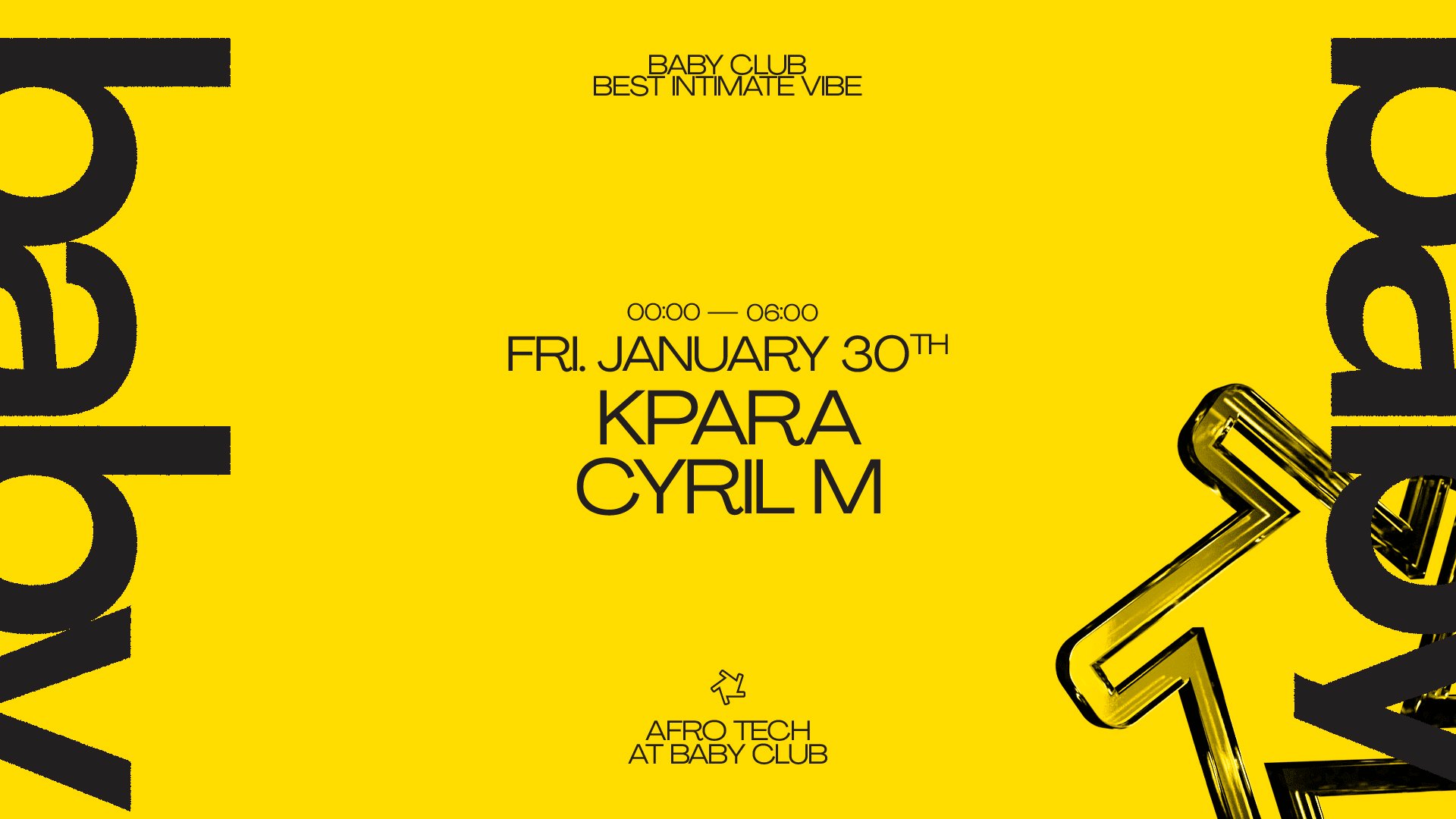 Afro Tech At Baby Club : Kpara + Cyril M