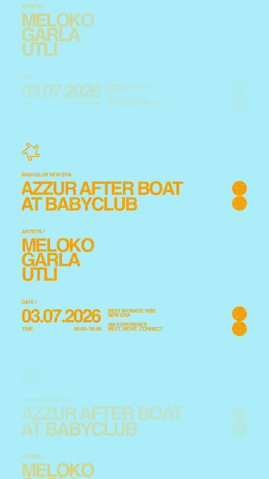 Azzur After Boat At Baby Club : Meloko + Garla + Utli