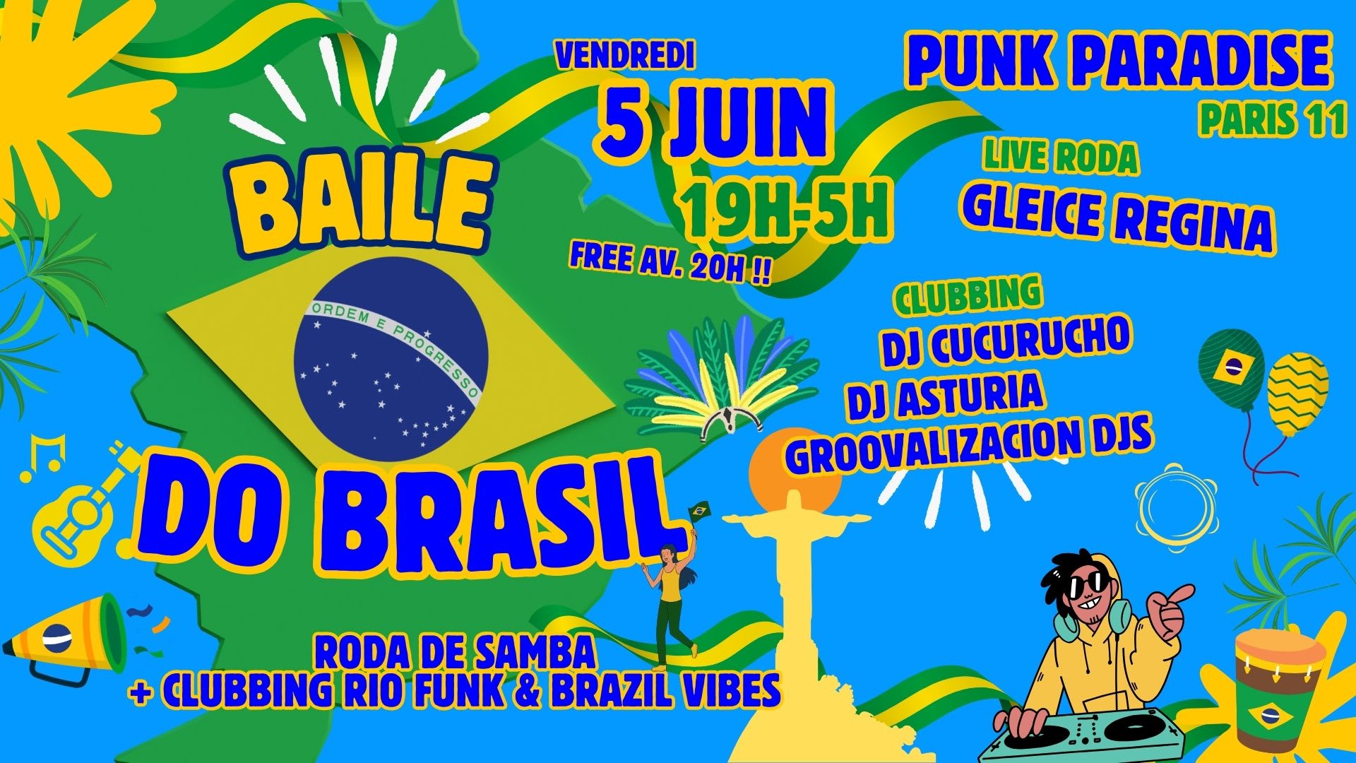 Baile Do Brasil #11 - Live Roda Samba + Djs 100% Brazil Vibe