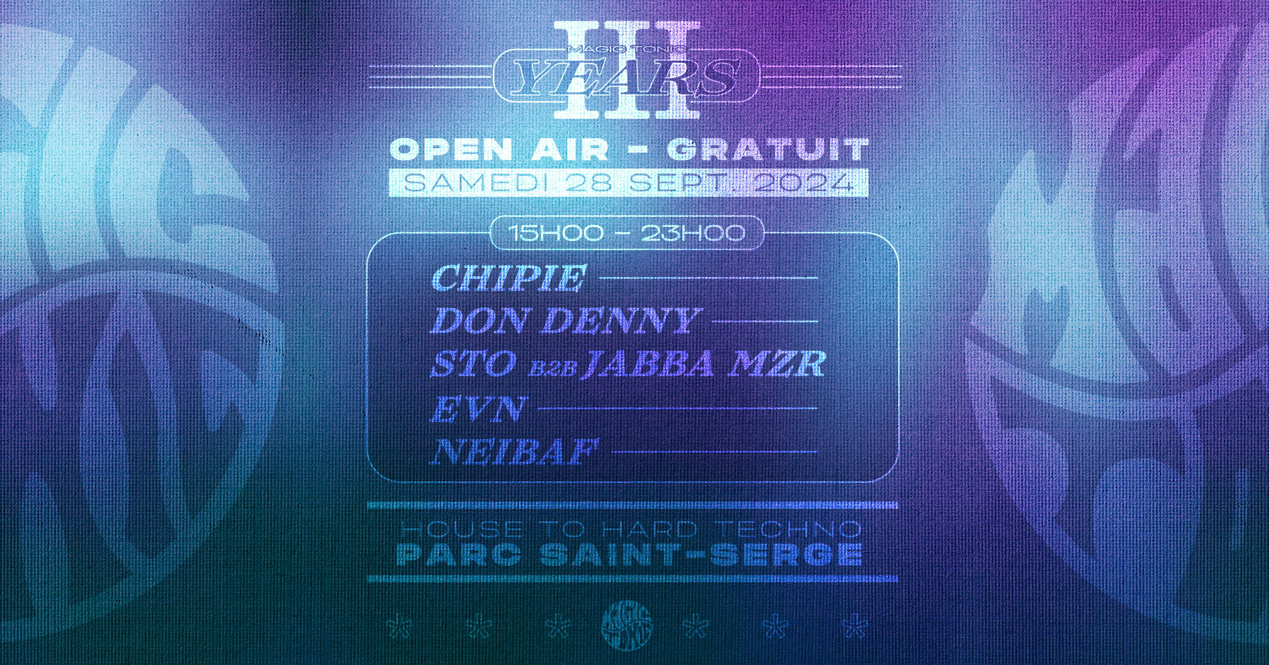 Magic Tonic : 3 Years - Open Air Gratuit