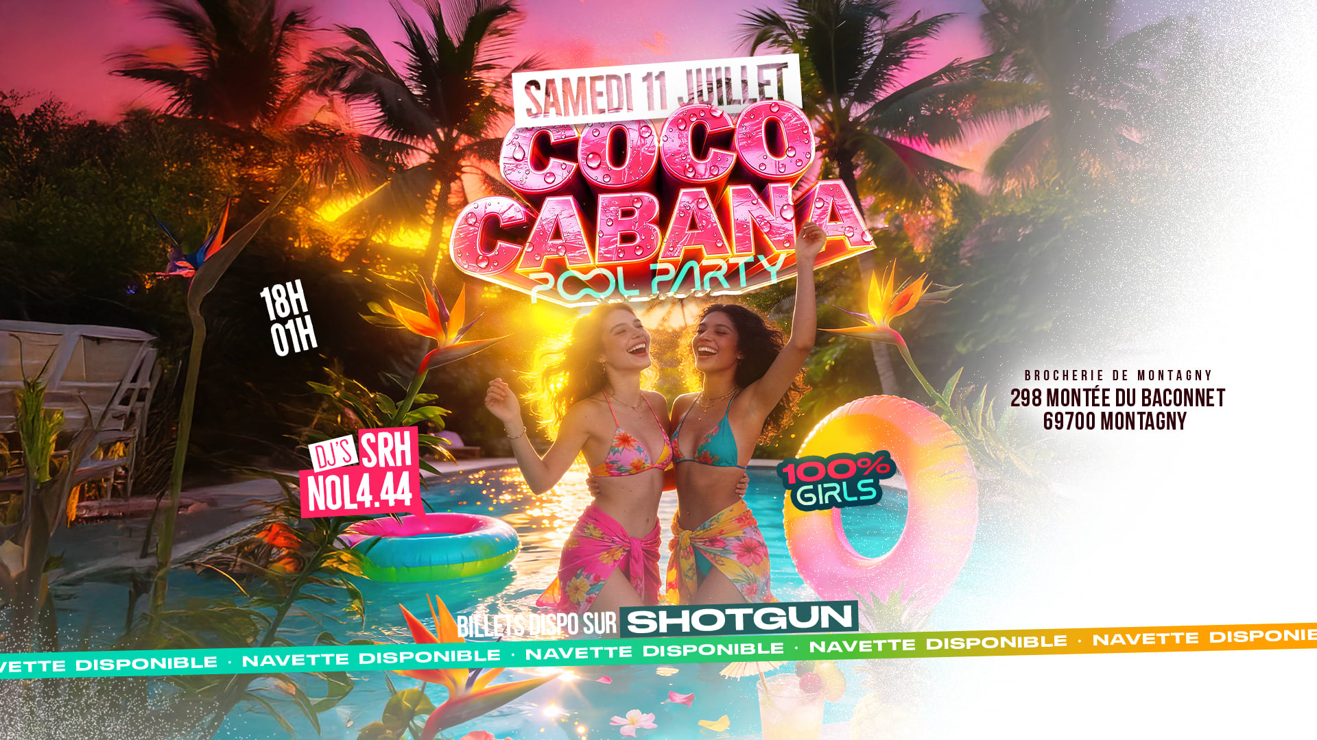 Coco Cabana Pool Party 100%Girls