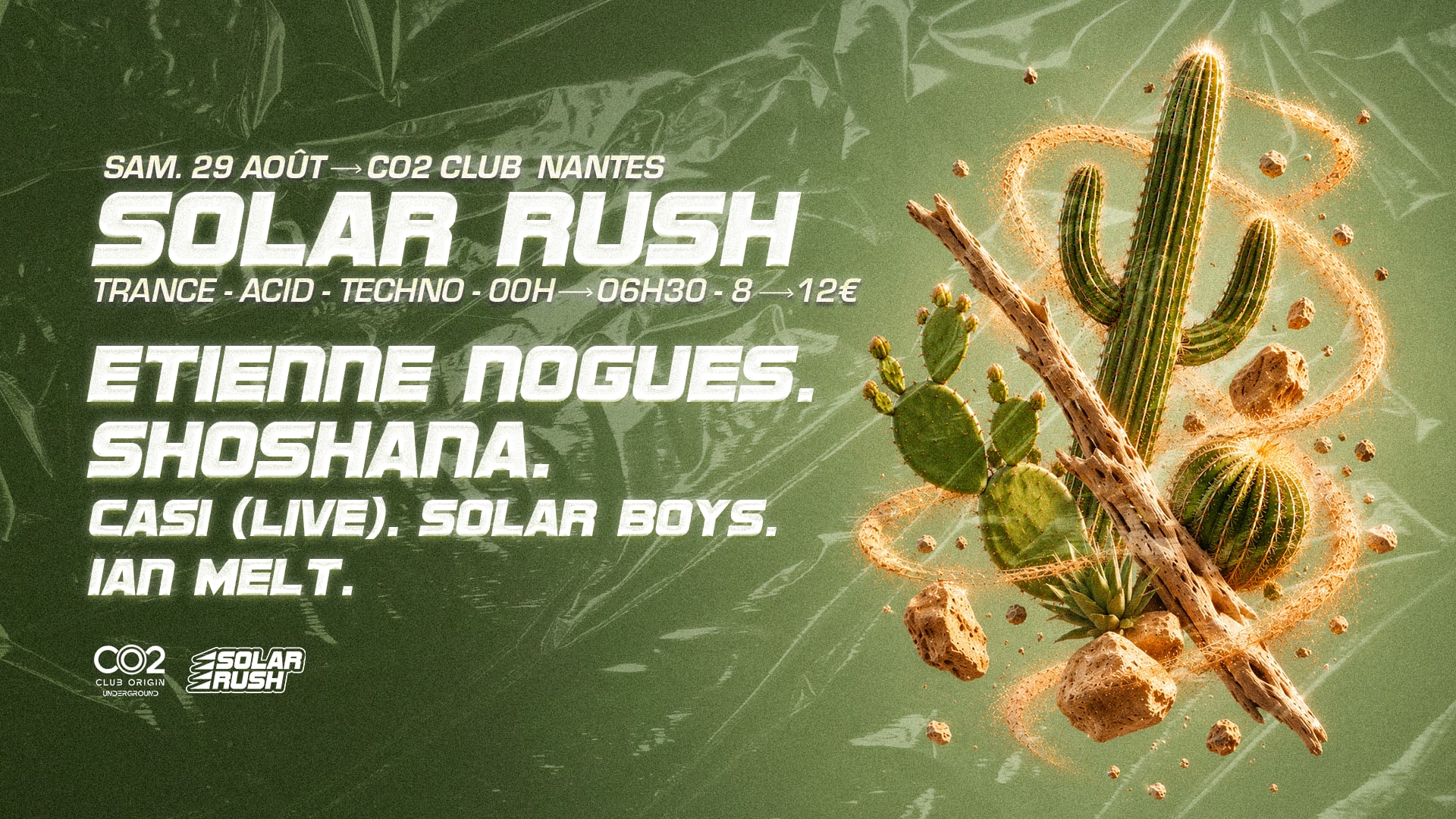 Solar Rush X Co2 Club W/ Etienne Nogues, Shoshana, & More...