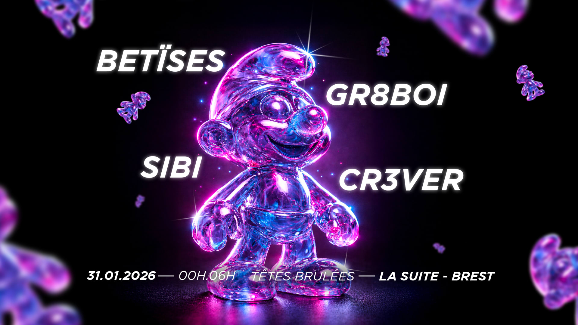 Têtes Brulées X La Suite - Betïses, Sibi, Cr3ver, Gr8boi