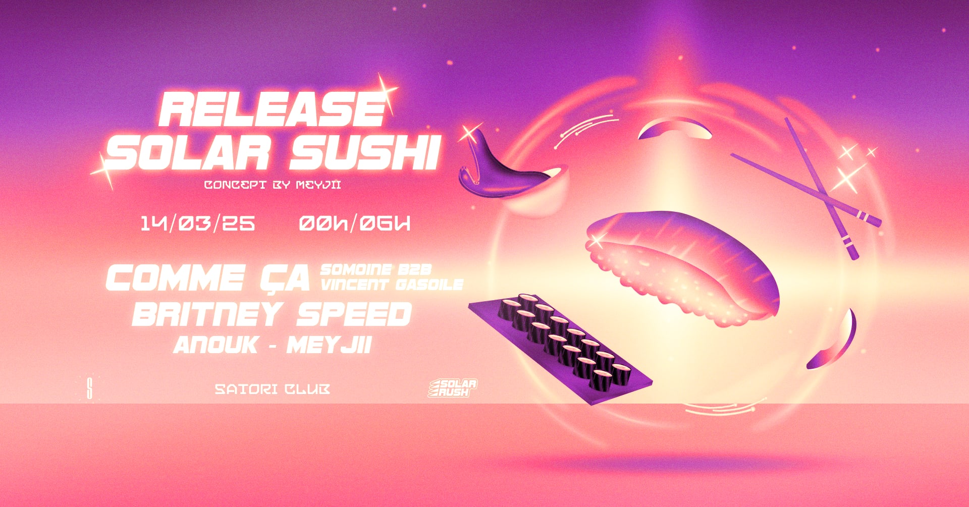 Release Solar Sushi By Meyjii W/ Britney Speed/ Comme Ça/...