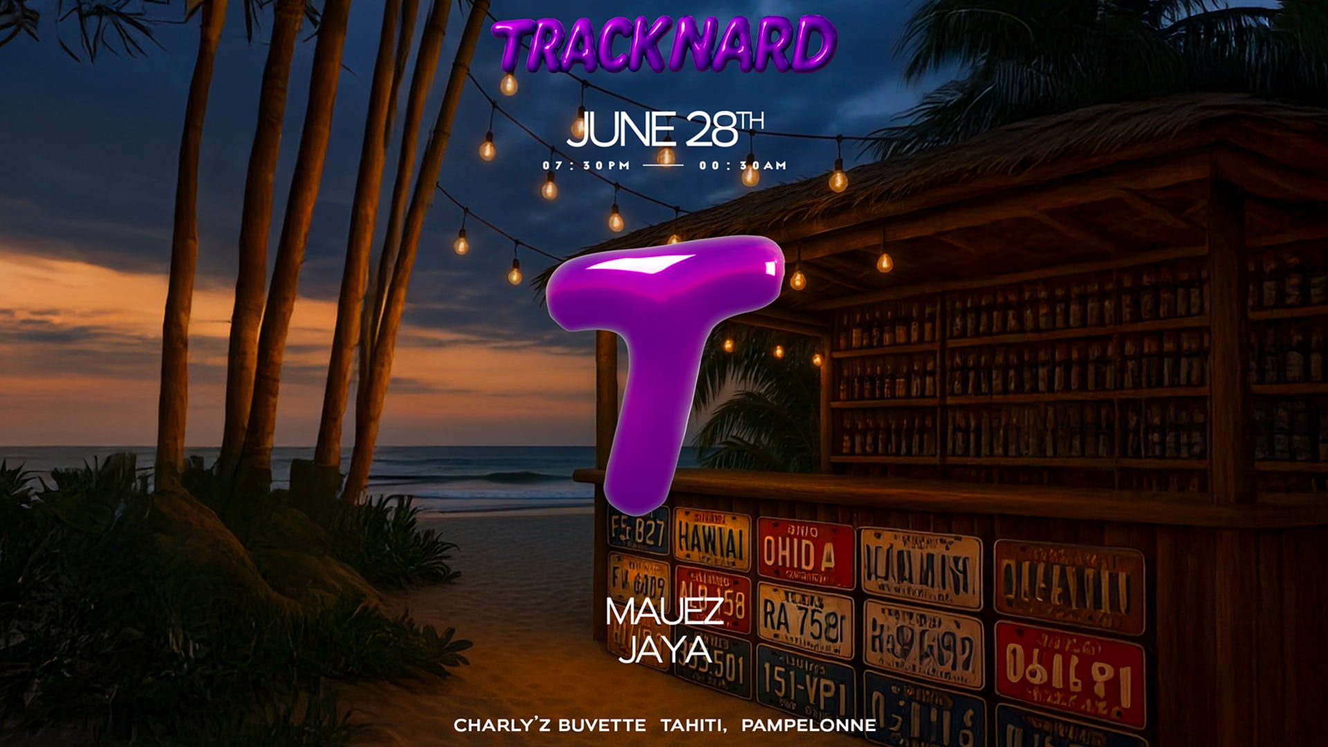 Tracknard X Charly'z Beach : Jaya & Mauez