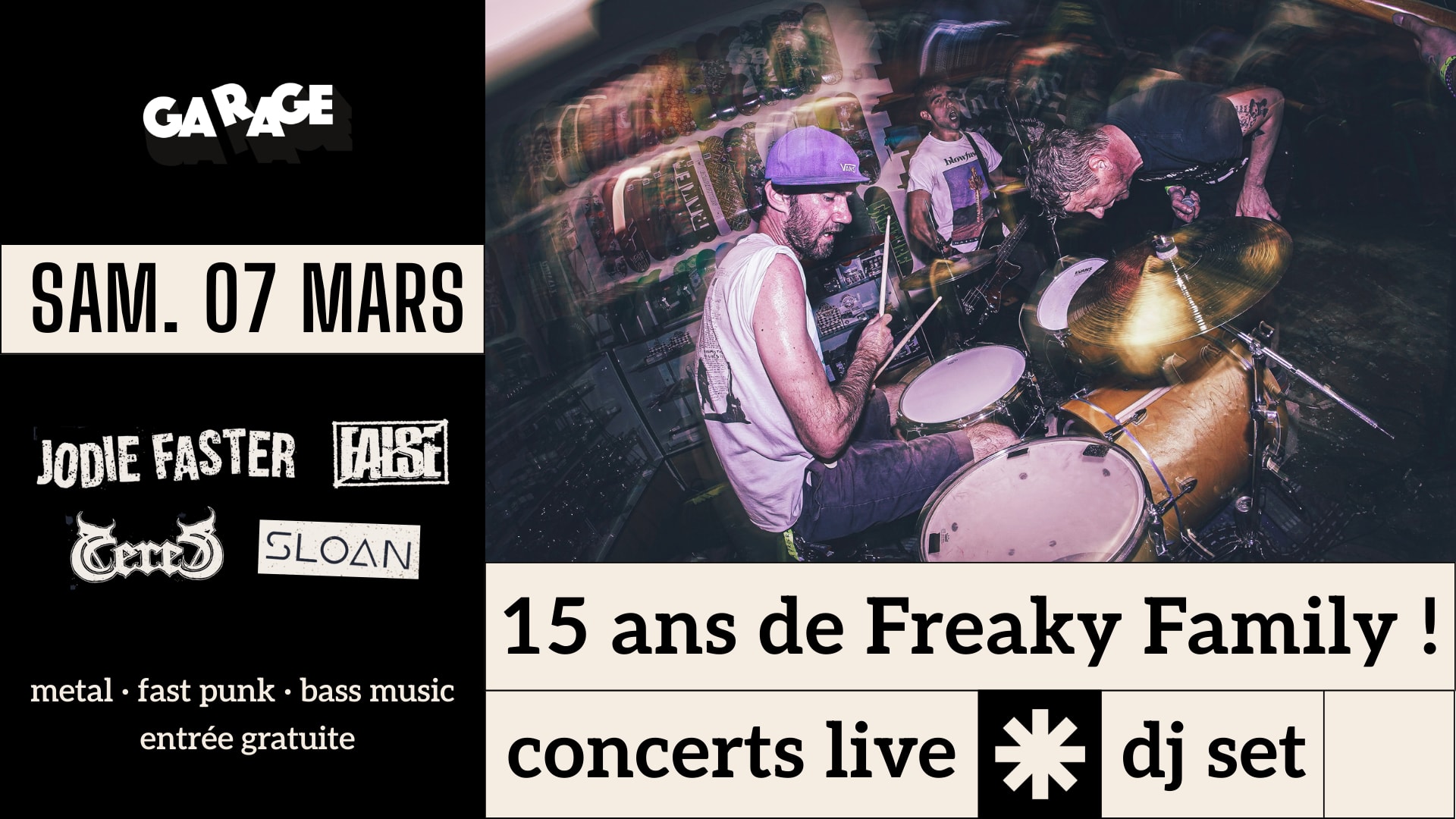 Afterparty Métal & Bass Music - Freaky Family