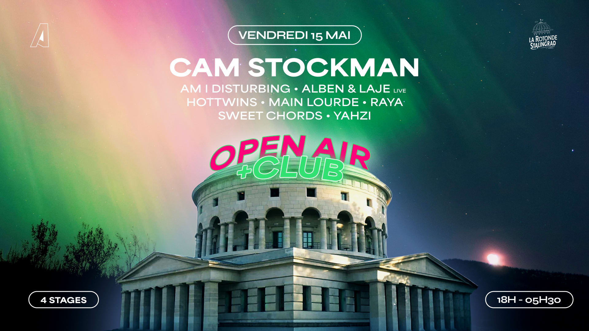 Aurora X La Rotonde Xxl : Open-Air + Club