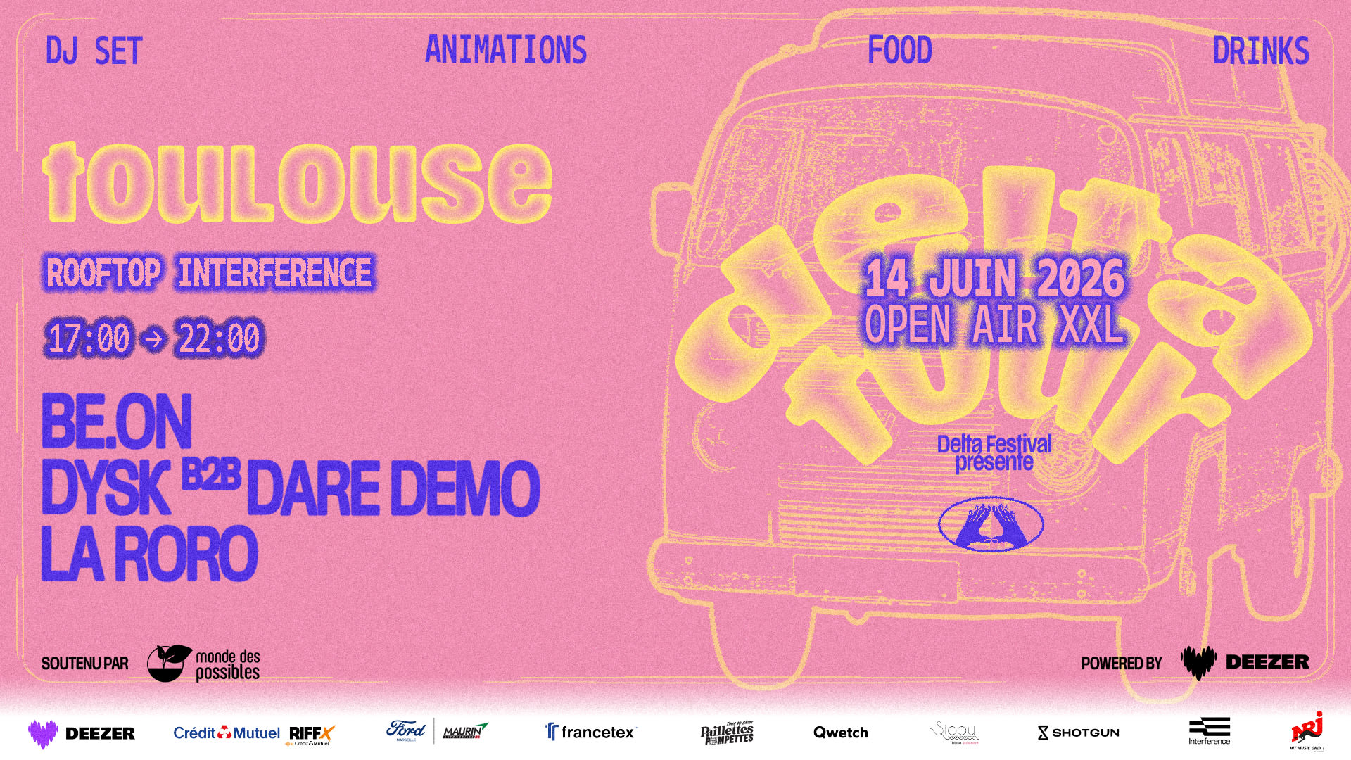 [Open Air] Delta Tour X Rooftop Interference - Toulouse