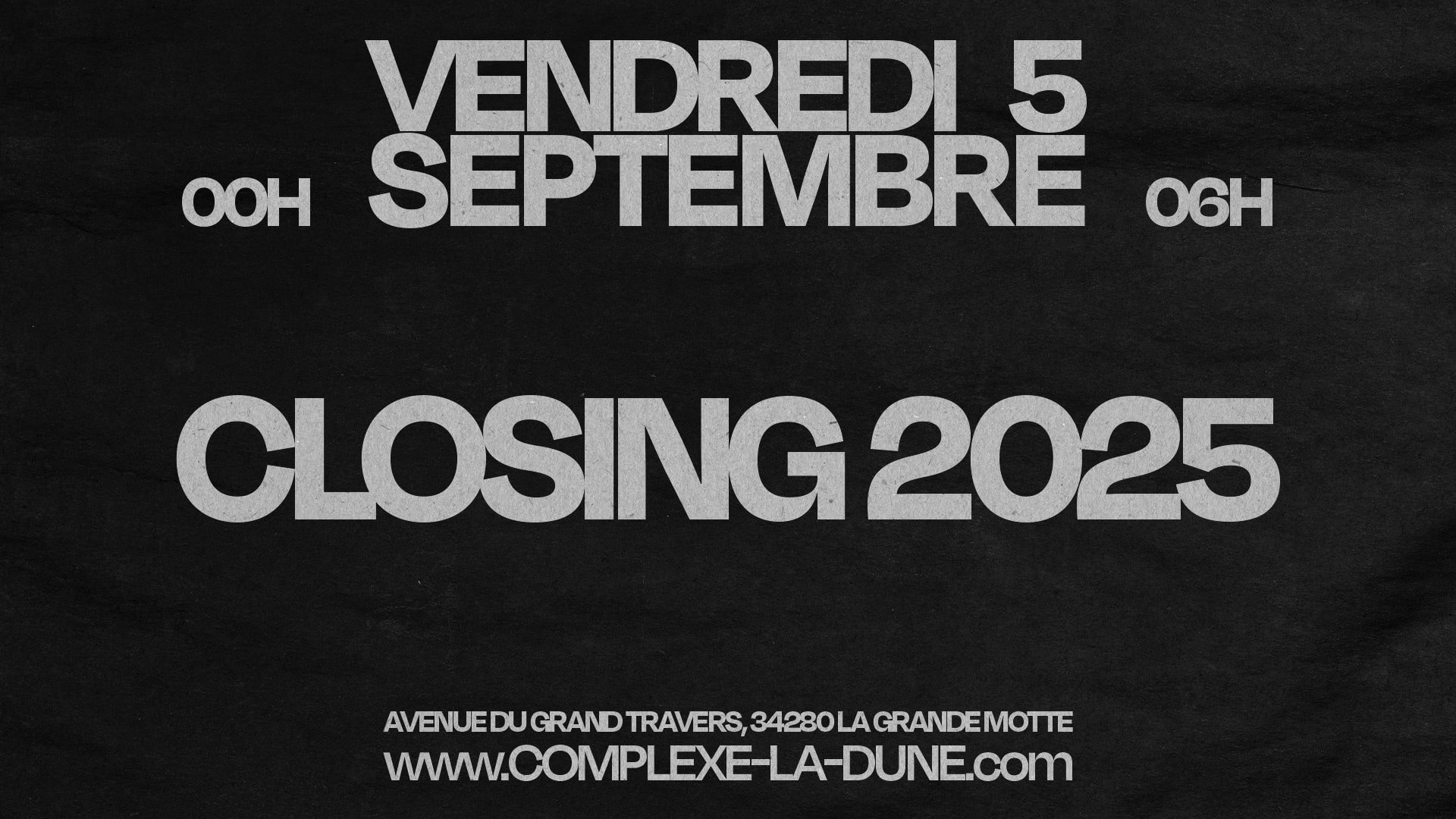 Closing - Vendredi 05 Septembre