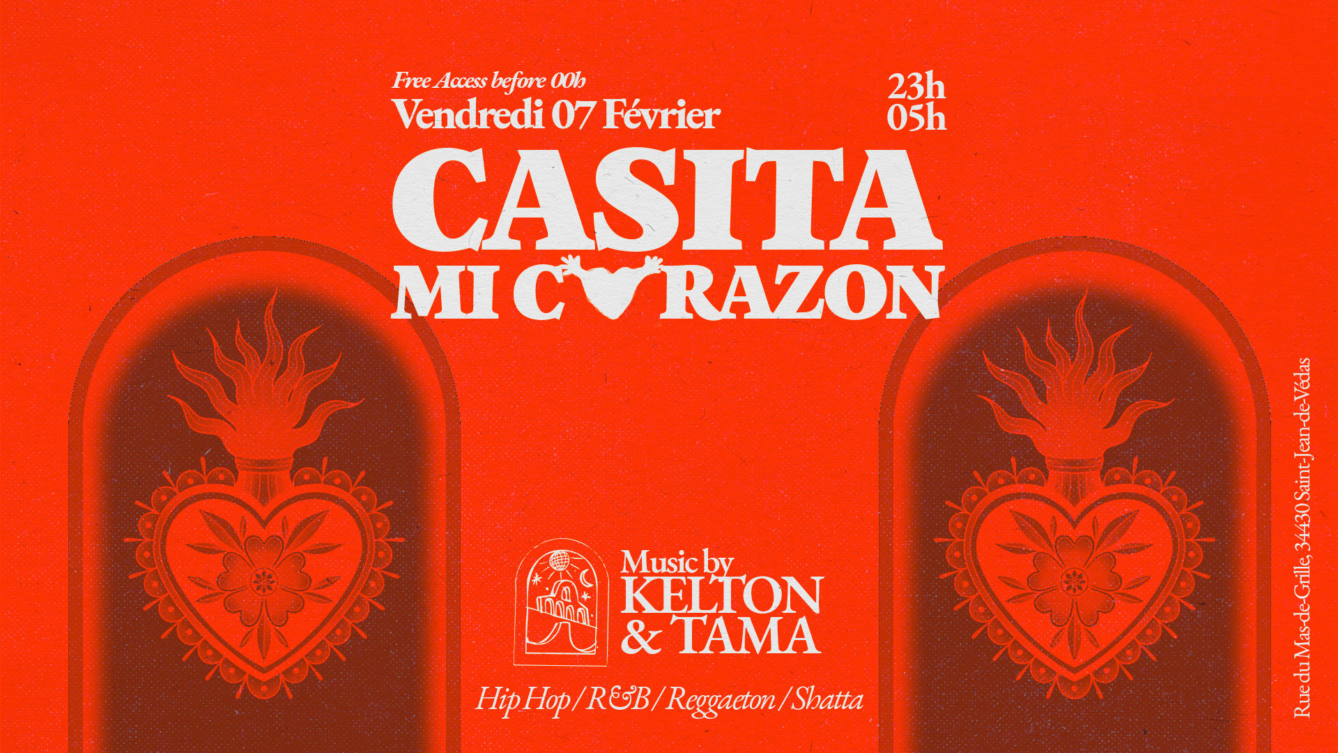 Vendredi 07 Fev : Casita MI Corazon