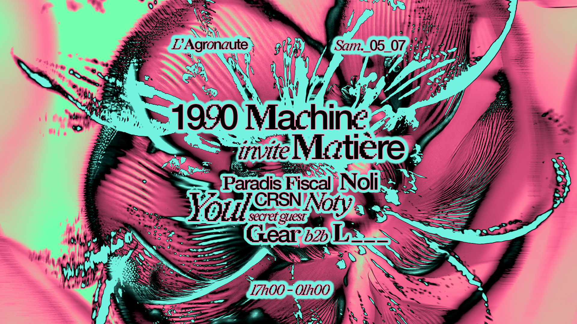 1990machine W/ Matière : Laze, Youl, Noli, G.Ear, Paradis F.