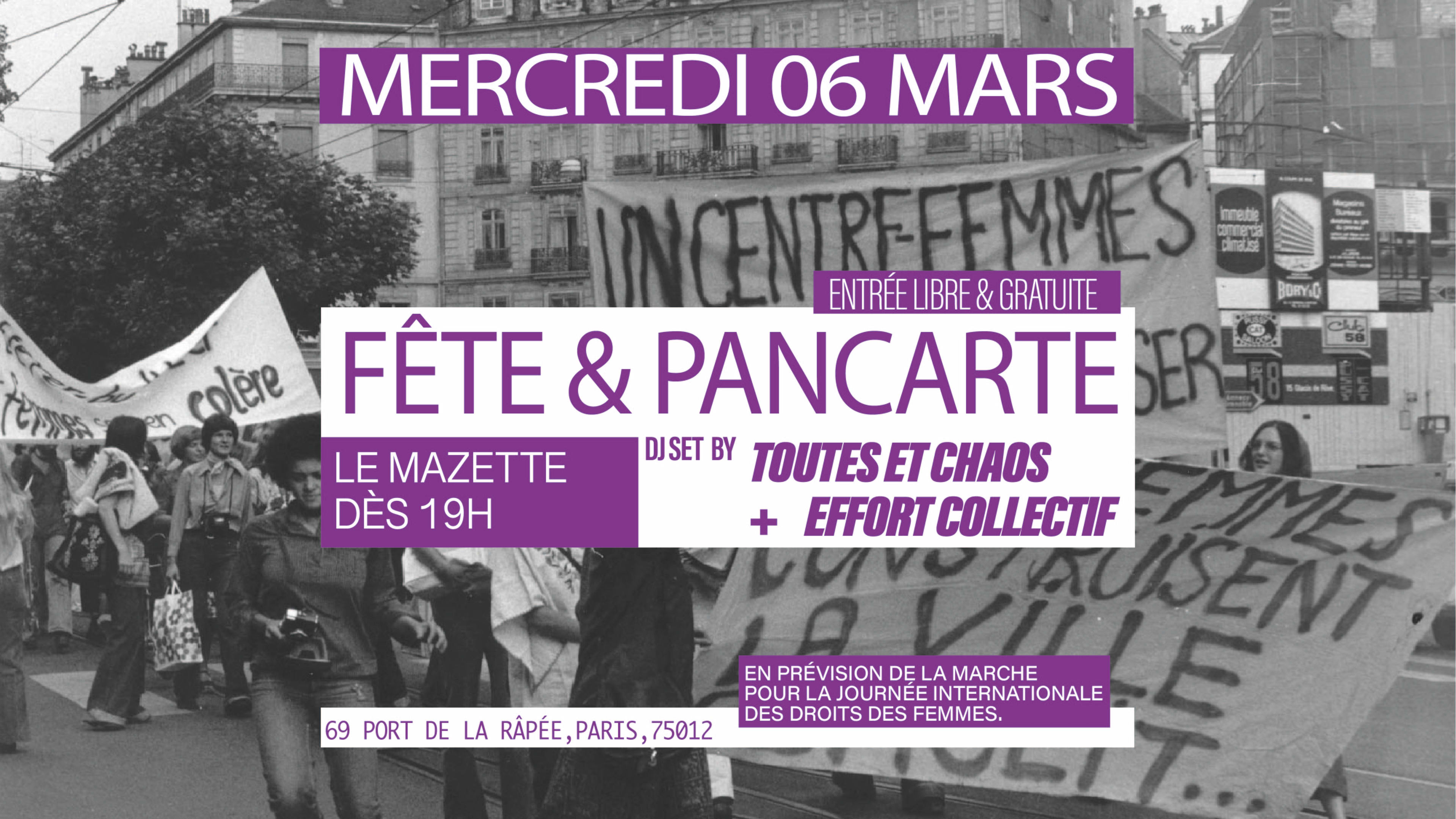 Fête & Pancarte : Atelier De Pancarte Et Dj Set