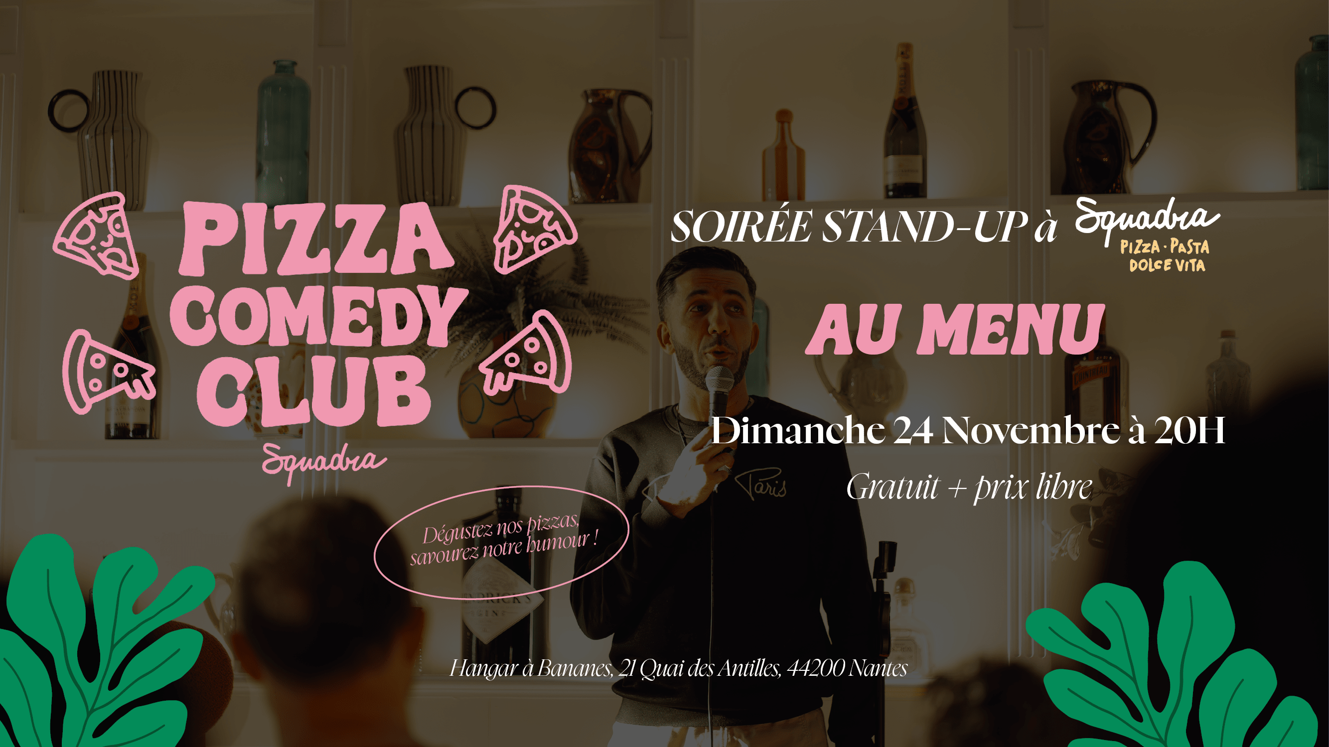 Pizza Comedy Club - Nouvelle Saison - Stand-Up À Squadra