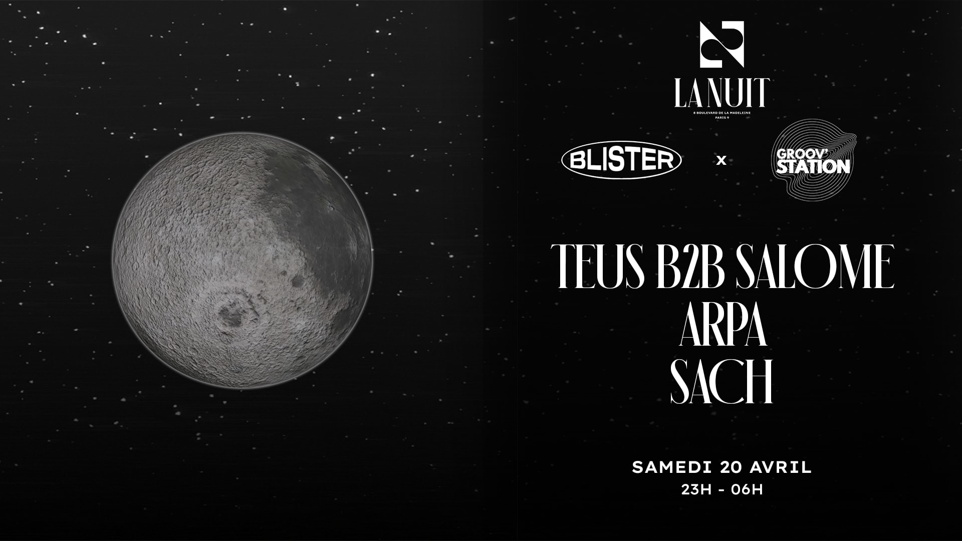 Blister X Groov' Station | La Nuit