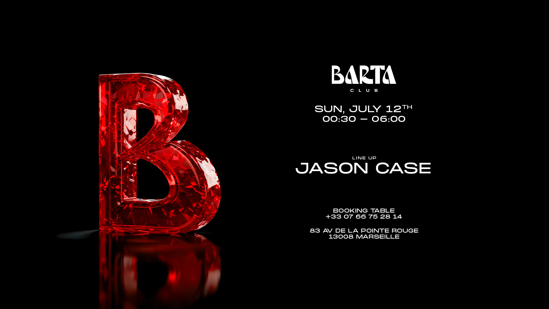 Dimanche 12 Juillet 2026 - Jason Case