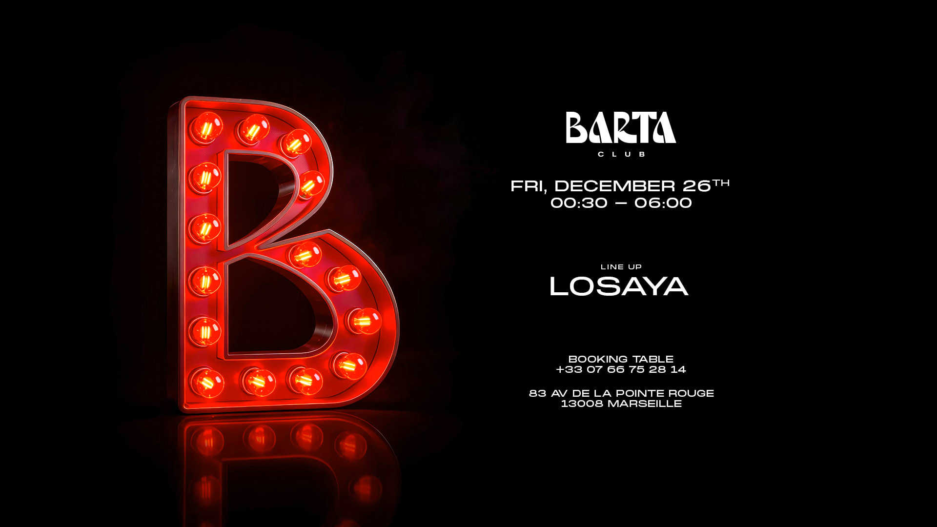 Losaya - Vendredi 26 Décembre 2025