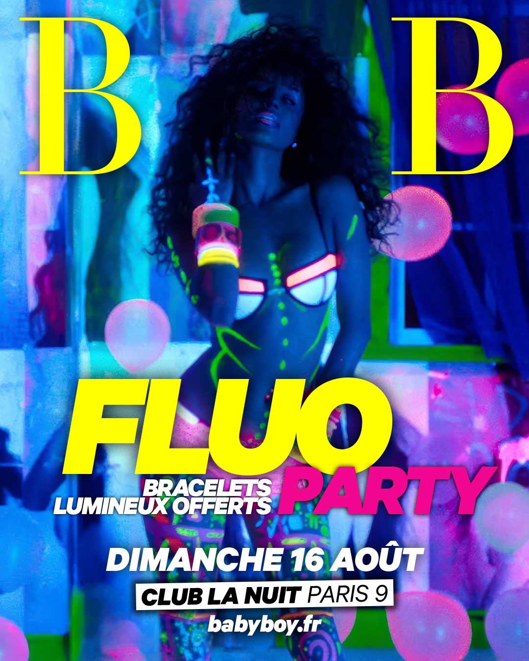 Dimanche 16 Août Bbb Fluo Party