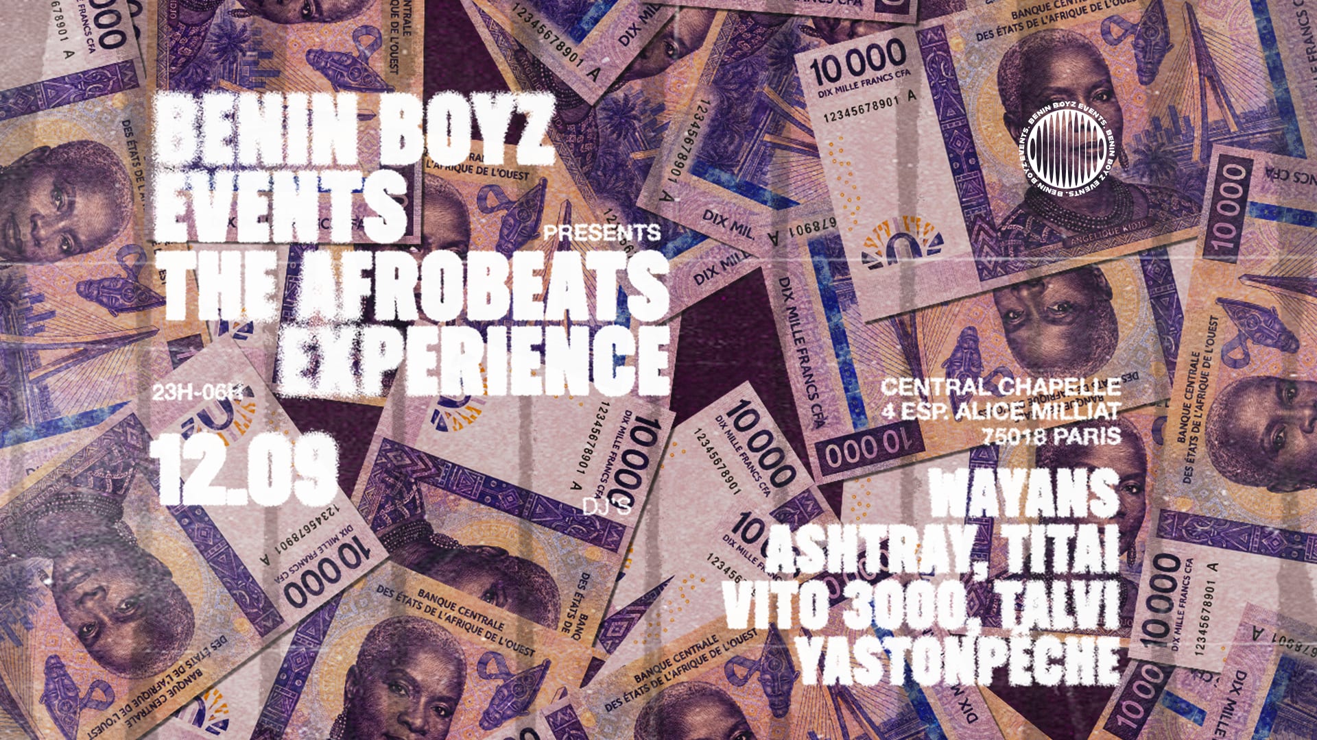 Benin Boyz The Afrobeats Experience — Central Chapelle