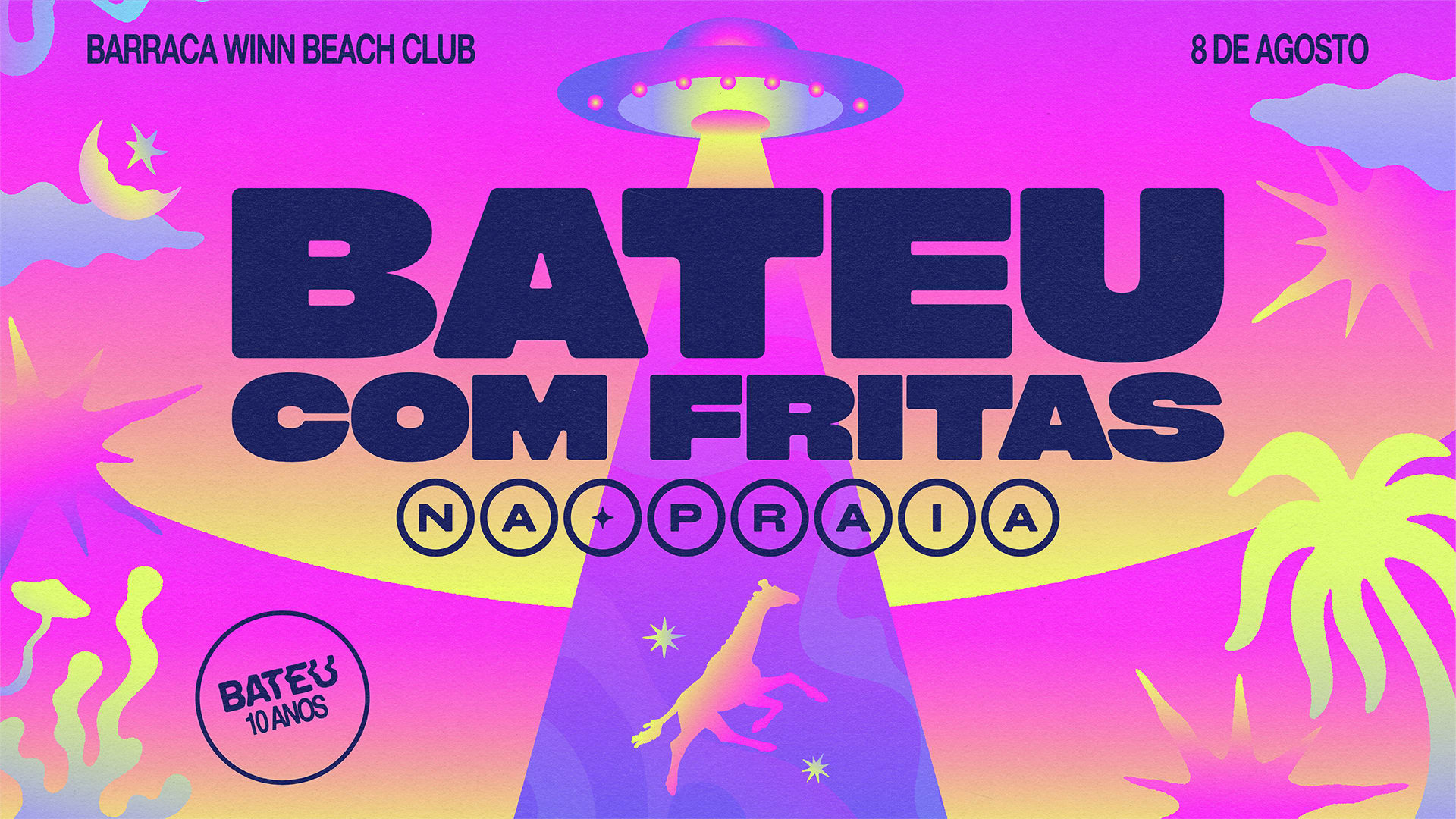 Bateu Com Fritas Na Praia